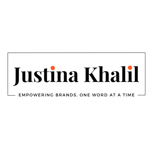Justina Khalil's Black Logo