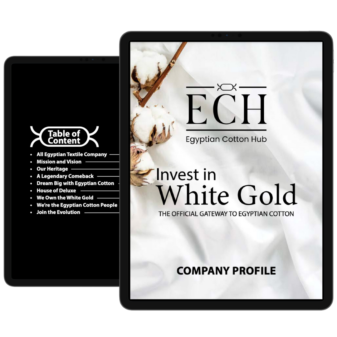 Egyptian Cotton Hub Company Profile Mockup